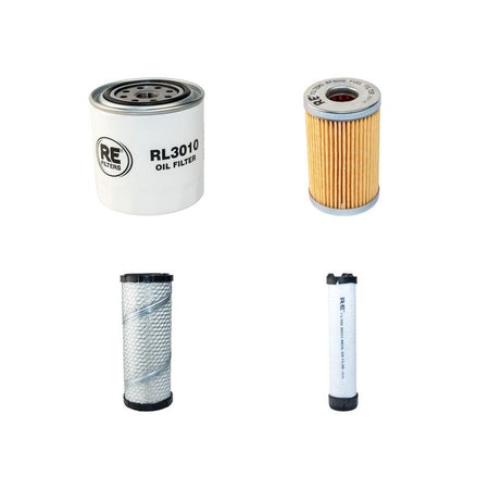 Kubota R420Alpha Filter Service Kit with Kubota D 1503E Engine Air, Oil, Fuel Filters Serial No 01001-