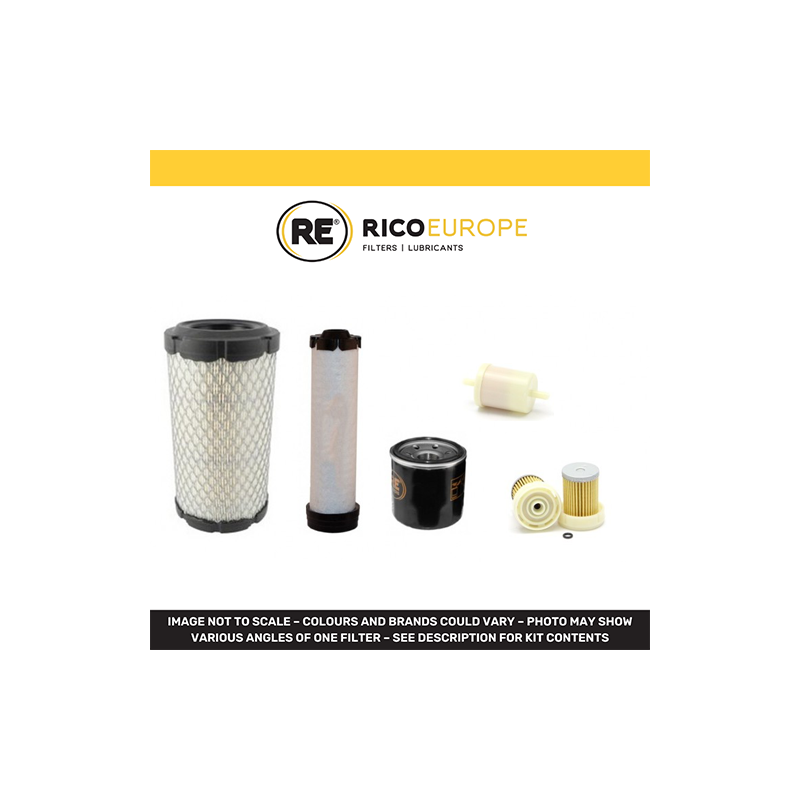 Kubota RTV900 Filter Service Kit with Kubota D 902-E2-UV Engine Air, Oil, Fuel Filters