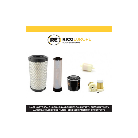 Kubota RTV900 Filter Service Kit with Kubota D 902-E2-UV Engine Air, Oil, Fuel Filters