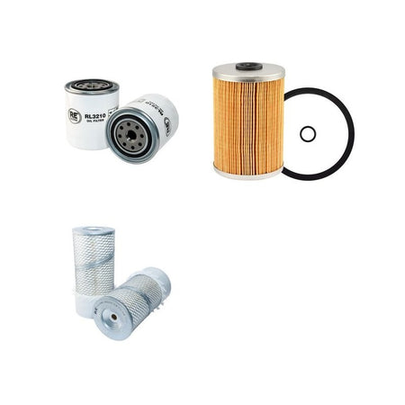 Kubota RW30 Filter Service Kit with Kubota V1902-BDW Engine Air, Oil, Fuel Filters