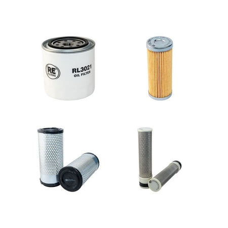 Kubota STV34 Filter Service Kit Air Oil Fuel Filters with Kubota D1503 Engine