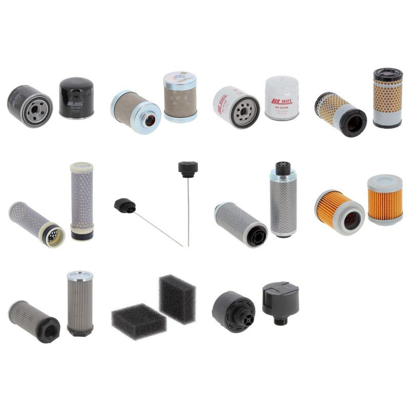 Kubota U 27-4 Filter Kit with Kubota D 1105-E4-BH-2 engine 2014-
