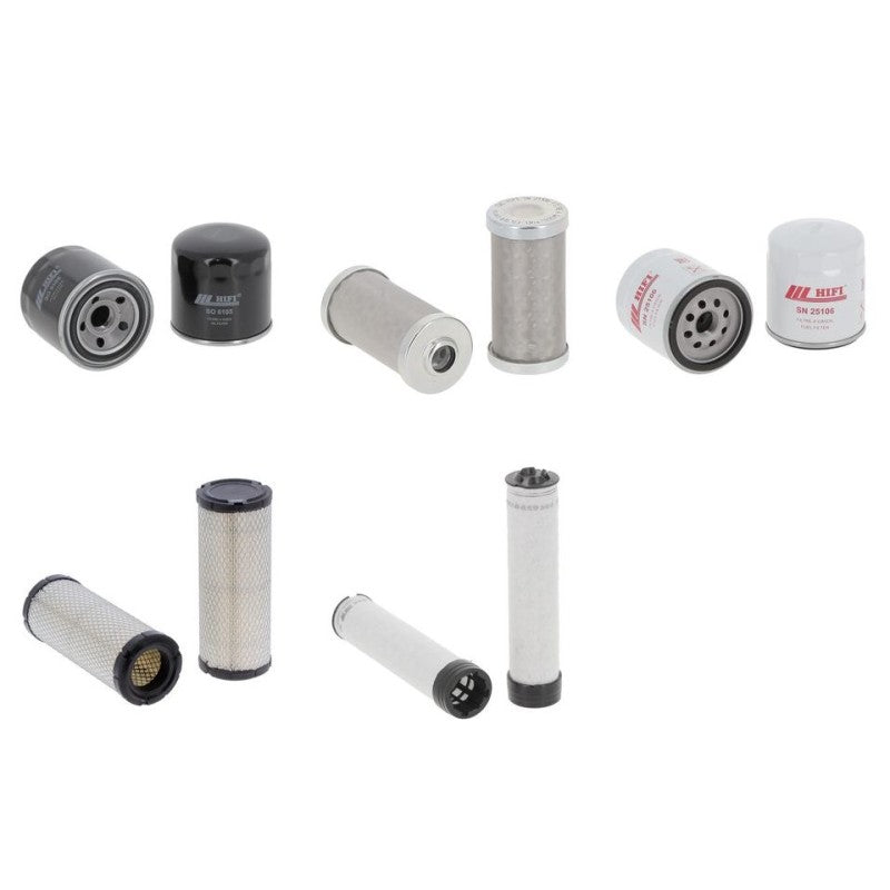 Kubota U 35 Engine Filter Kit with Kubota D 1505 Ka engine
