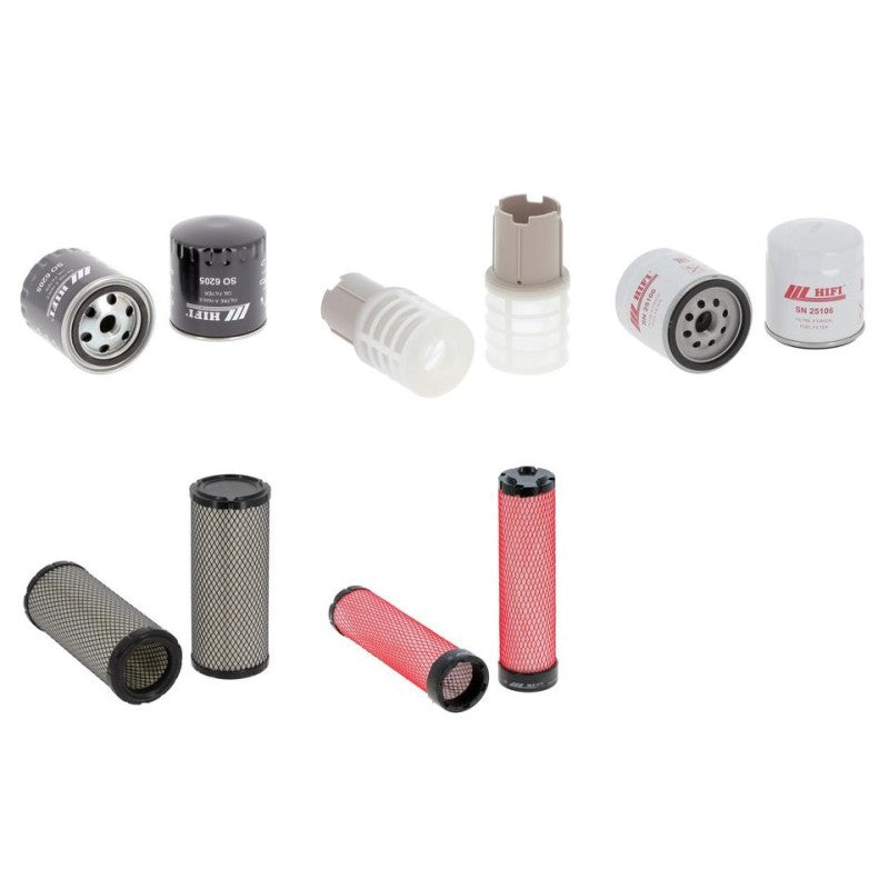 Kubota U 55-4 Engine Filter Kit with Kubota V2607-DI-E3-BH3 engine 2010-