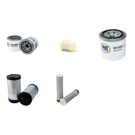 Kubota U15-3 Filter Service Kit with Kubota D 782 Engine Air, Oil, Fuel Filters