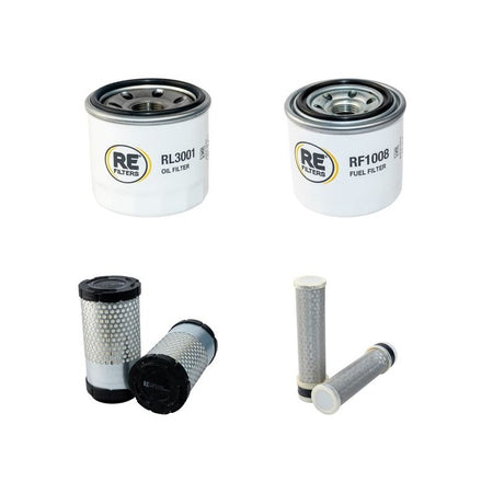 Kubota U15-4 Filter Service Kit with Kubota D 782EBH14 Engine Air, Oil, Fuel Filters
