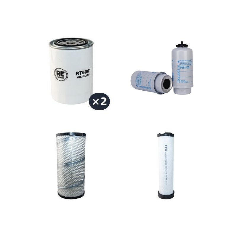 LANDINI 115 MYTHOS T2 Filter Service Kit Air Oil Fuel Filters w/Perkins Eng.