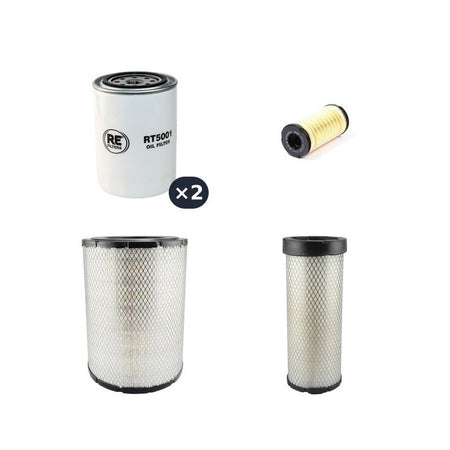 LANDINI 115 MYTHOS TDI Filter Service Kit Air Oil Fuel Filters w/Perkins 1106-E60TA Eng. YR 2006-