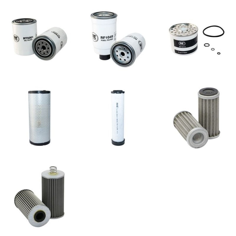 LANDINI 75 ATLAS Filter Service Kit w/Perkins 1004.4 Eng. 05.99- HP 67 CH