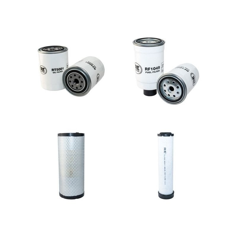 LANDINI 75 GLOBUS TOP Filter Service Kit Air Oil Fuel Filters w/Perkins 1004.42 Eng. YR 01.99- 72 CH