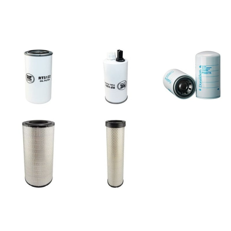 LEBRERO X6 RAHILE Filter Service Kit Air Oil Fuel Filters w/Cummins QSB6.7 Eng. YR 2008-