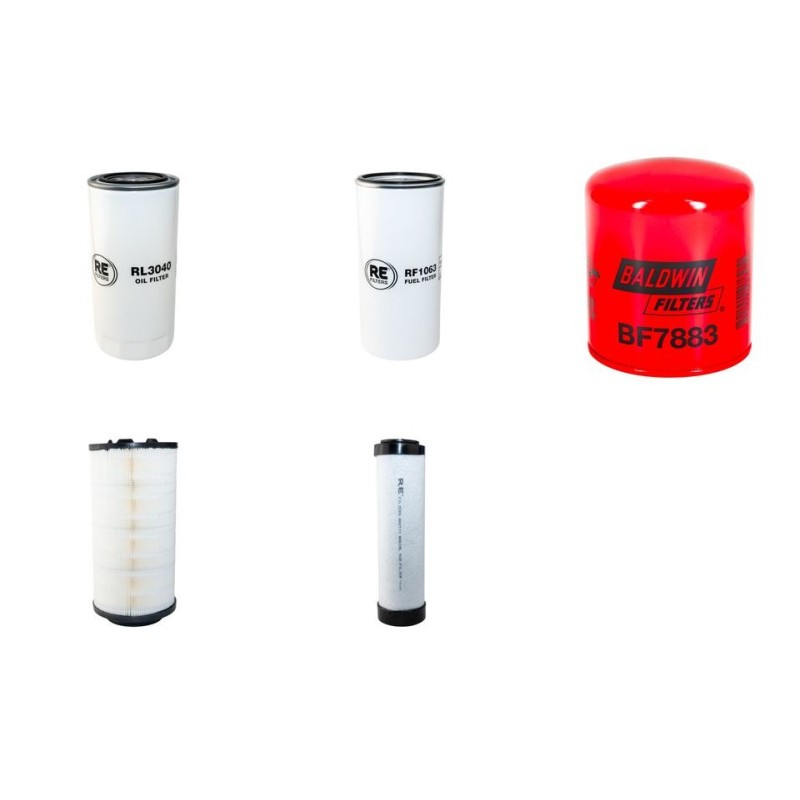 LIEBHERR A316 LITRONIC Filter Service Kit Air Oil Fuel Filters w/Deutz Eng. SN 21521- YR 2005- 716