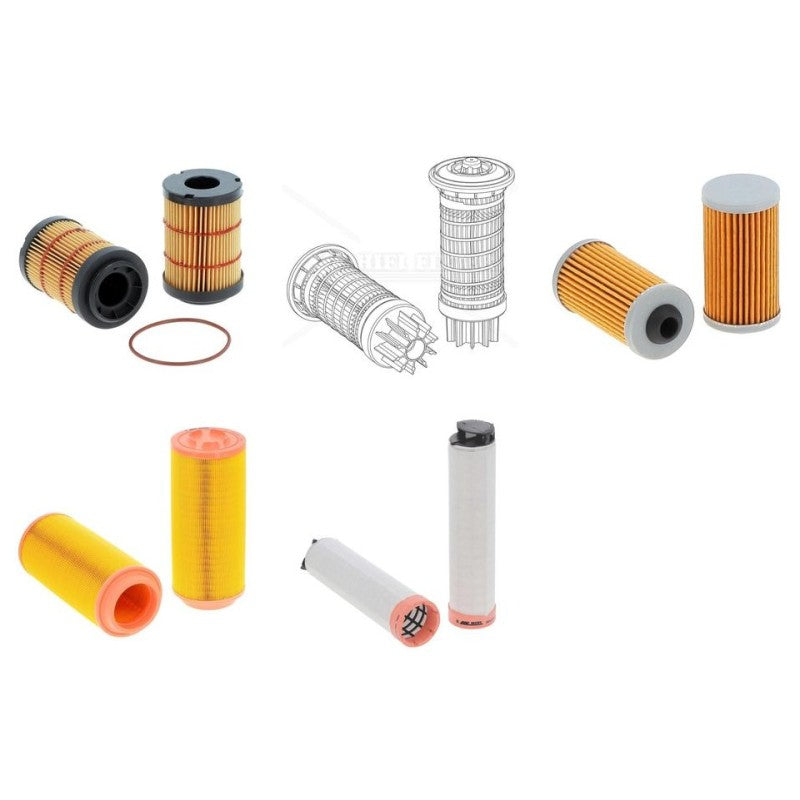 Lindner Unitrac 92 P5 Engine Filter Kit with Perkins 904J-E35TA engine 2020-