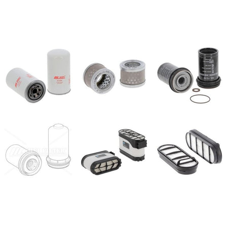 Manitou MRT 2260 Vision+ Engine Filter Kit with Yanmar 4TN107FHT-6SMU1 engine 2021-2026