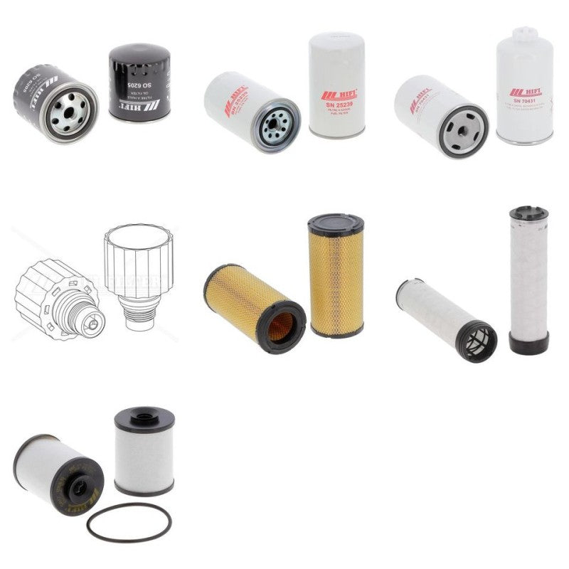 Manitou MT 930 H 75K ST5 S1 Filter Kit with Kubota V3307-CR-T-EW02 engine 2022-2026