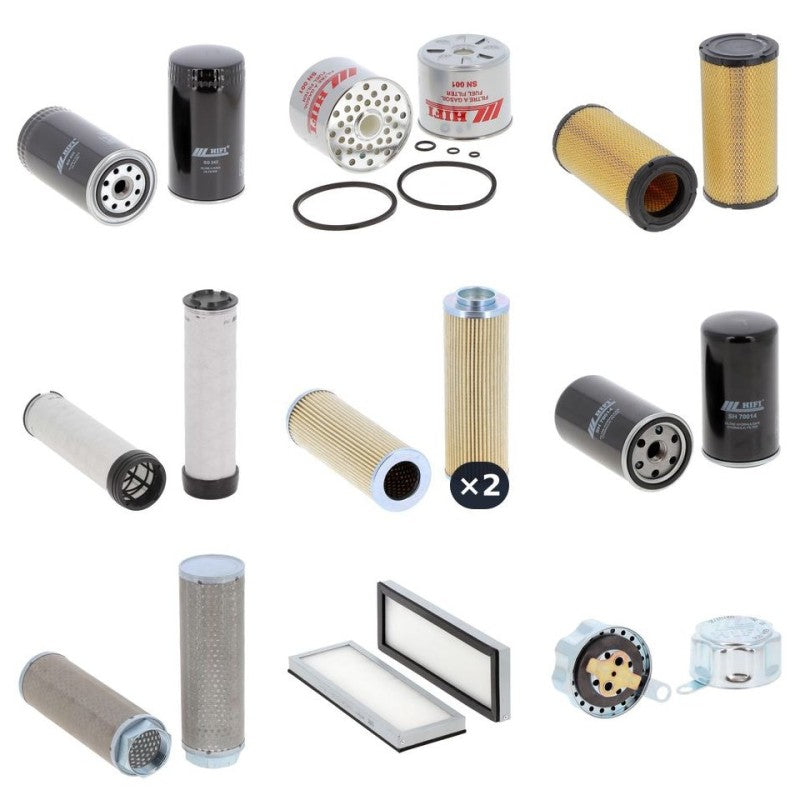 Manitou MT 940 L TURBO SERIE 2 Filter Kit with Perkins 1006.6 T engine 2000-