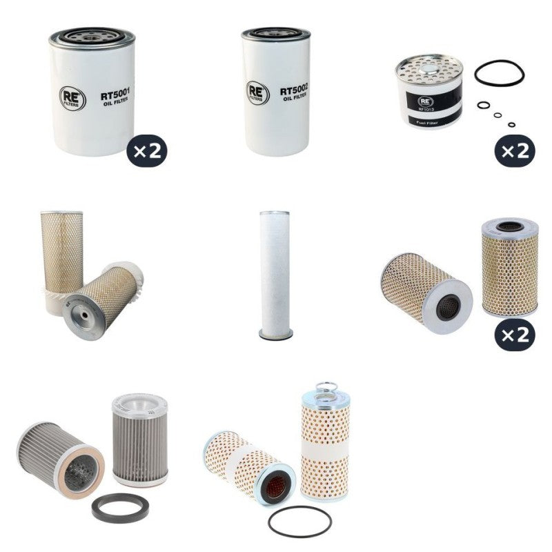 MASSEY FERGUSON 1250 Filter Service Kit w/Perkins A6.354.4 Eng.