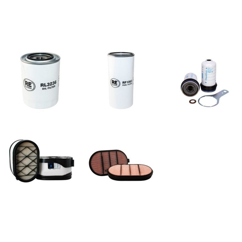 MASSEY FERGUSON 7624 DYNAVT Filter Service Kit Air Oil Fuel Filters w/SISU 6.6 Eng. YR 2013- 235 CH TIER 3B