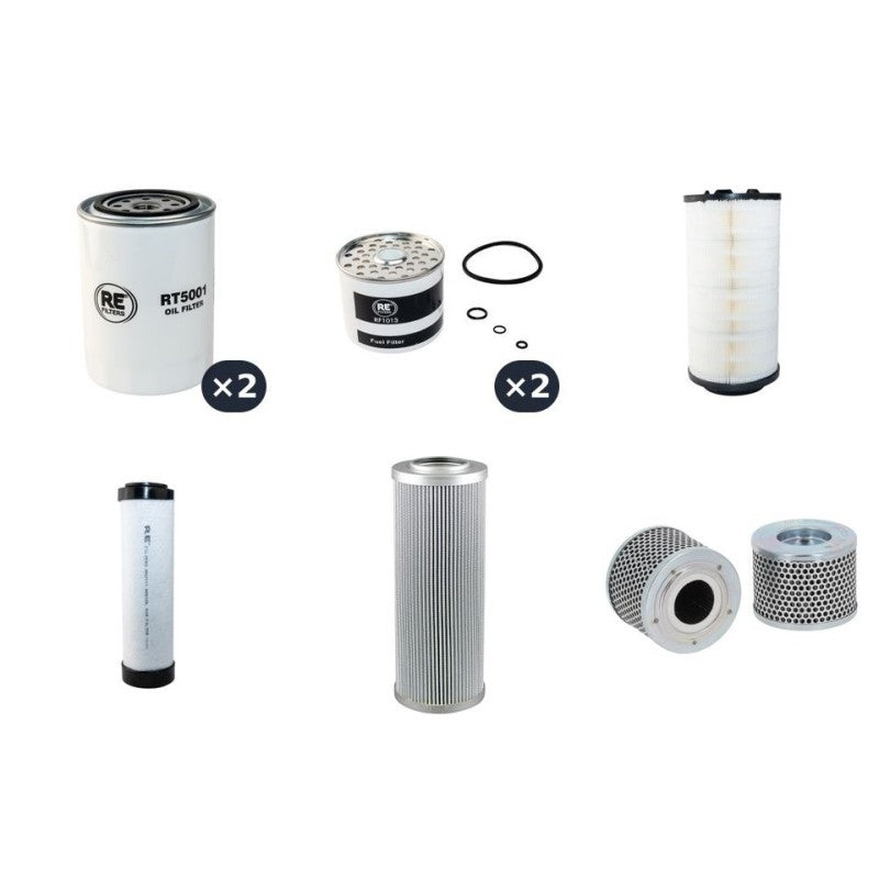 MASSEY FERGUSON 8210 Filter Service Kit w/Perkins 1006.6 Eng.