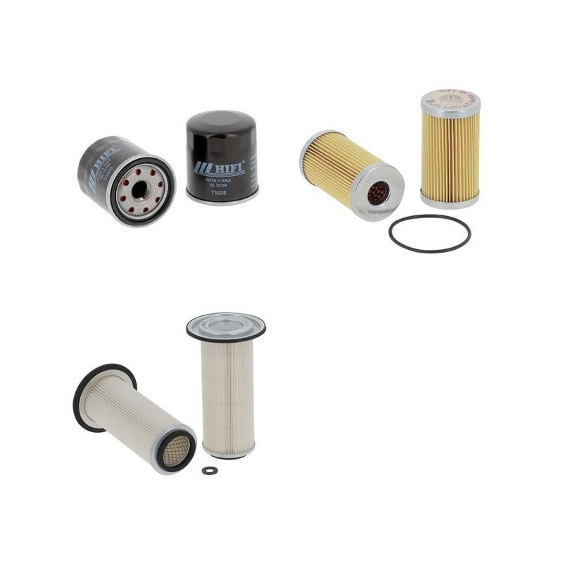 Massey Ferguson MF 1240 Engine Filter Kit with Iseki E3-AD1 engine
