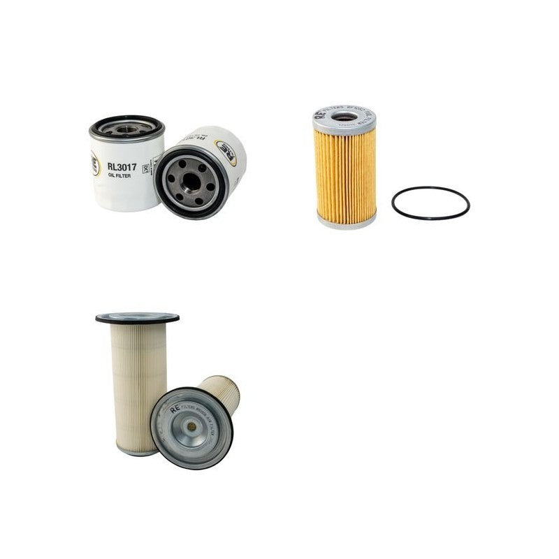 MASSEY FERGUSON MF1250 Filter Service Kit Air Oil Fuel Filters w/ISEKI E3-AD1 Eng.