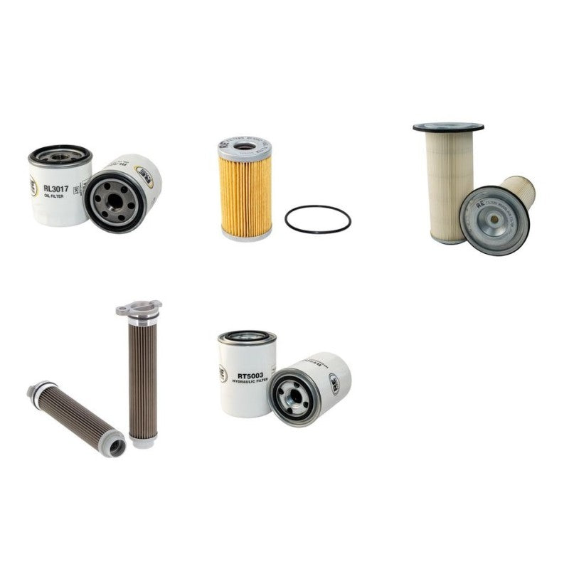 MASSEY FERGUSON MF1250 Filter Service Kit w/ISEKI E3-AD1 Eng.