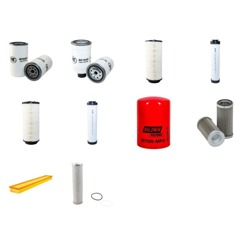 MASSEY FERGUSON MF4255(A) Filter Service Kit w/Perkins 1004.4Thr Eng.