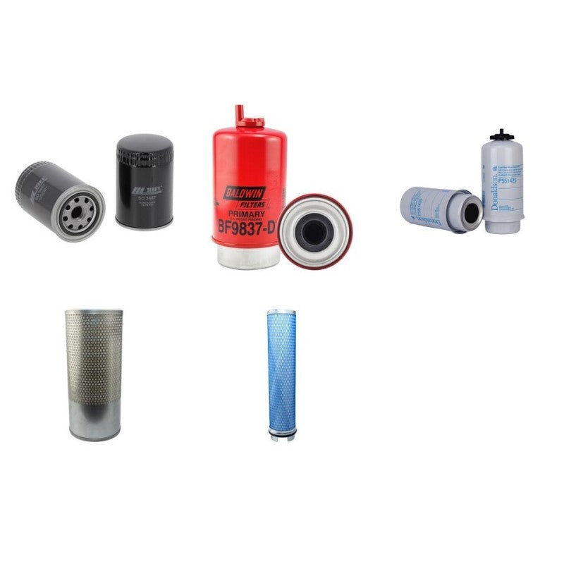 MASSEY FERGUSON MF4455 Filter Service Kit Air Oil Fuel Filters w/SISU Eng.