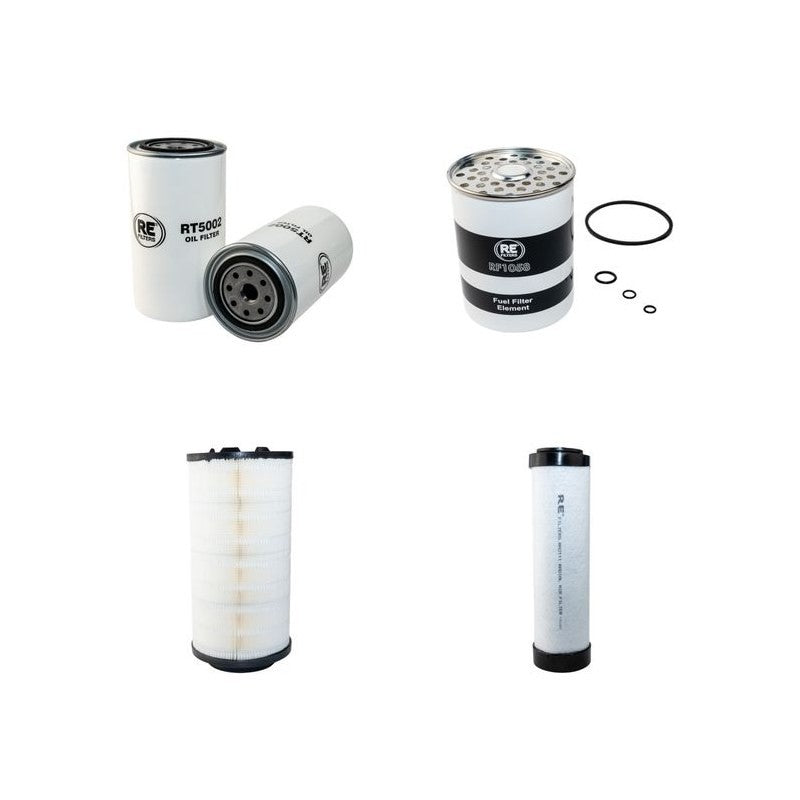 MASSEY FERGUSON MF475 Filter Service Kit Air Oil Fuel Filters w/Perkins 1006.6T Eng.
