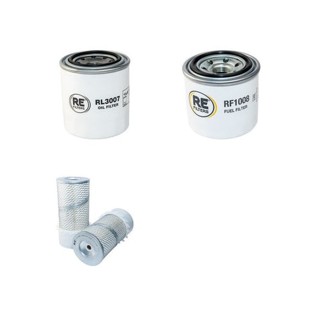 MASSEY FERGUSON MF506 Filter Service Kit Air Oil Fuel Filters w/Kubota D1105E Eng.