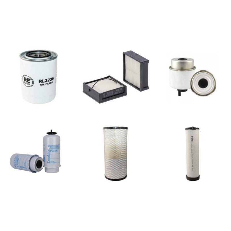 MASSEY FERGUSON MF6470 DYNA6 TIER3 Filter Service Kit Air Oil Fuel Filters w/SISU 44CWA-4V Eng. YR 2008-