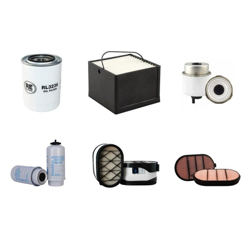 MASSEY FERGUSON MF6495 DYNA6 Filter Service Kit Air Oil Fuel Filters w/SISU Eng. YR 2010-