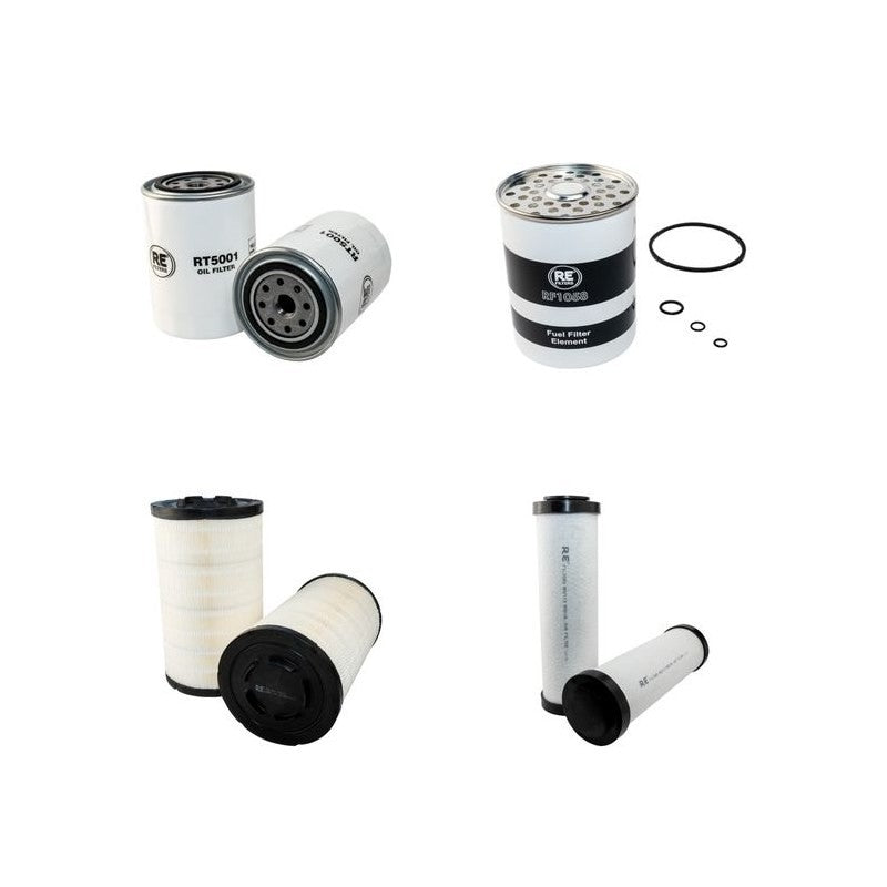 MASSEY FERGUSON MF680 Filter Service Kit Air Oil Fuel Filters w/Perkins 1006.6T Eng.