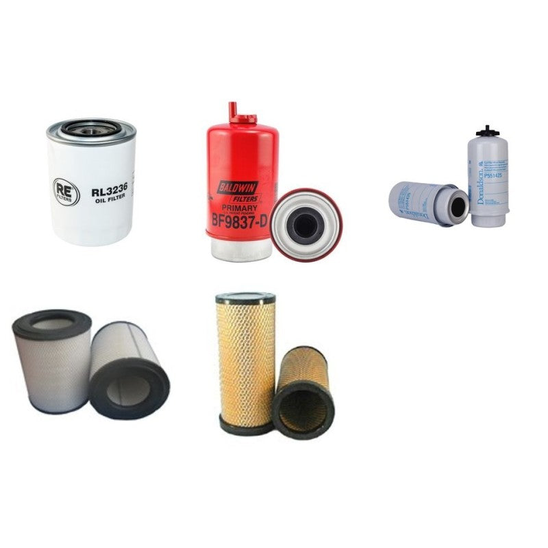 MASSEY FERGUSON MF7495 Filter Service Kit Air Oil Fuel Filters w/SISU 66.ETA Eng. YR 2.03-
