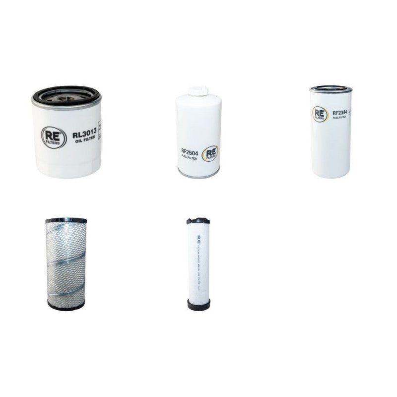 MECALAC 12MTX Filter Service Kit Air Oil Fuel Filters w/Deutz TCD3.6L4 Eng. YR 2015-