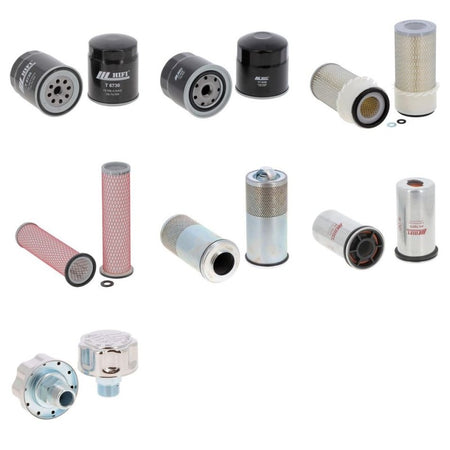 Mecalac 8 CX Filter Kit with Isuzu 4 Bj 1 engine
