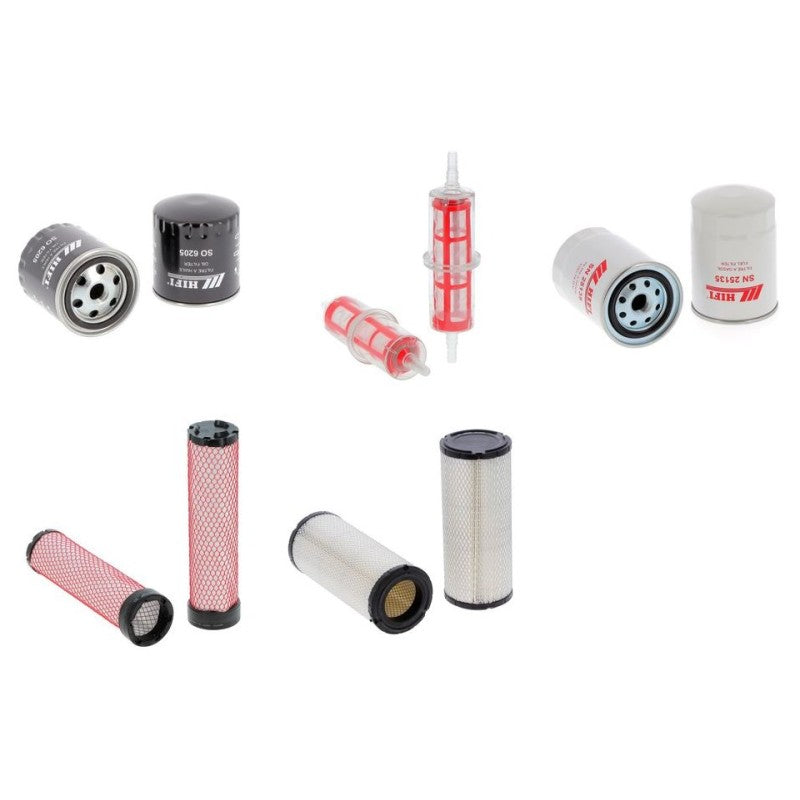 Merlo P 25.6 Engine Filter Kit with Kubota V 3307-DIT-EU2 engine 2009-