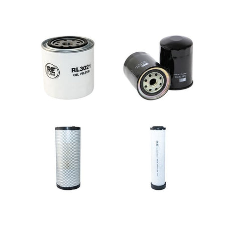 Merlo P25.6 Filter Service Kit Air Oil Fuel Filters with Kubota V 3307-T Engine Year 2009-