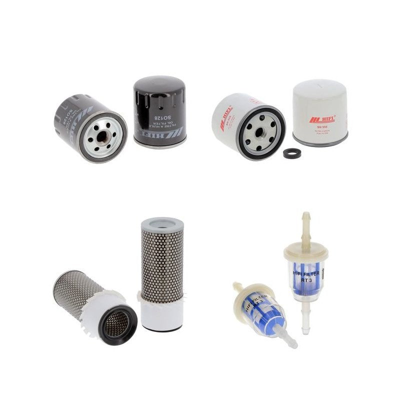 Neuson RT 820 CC Engine Filter Kit with Lombardini 12 Ld 435-2 engine