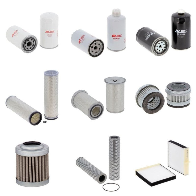 New Holland E 195 Filter Kit with Cnh F4BE0484D engine 2004-