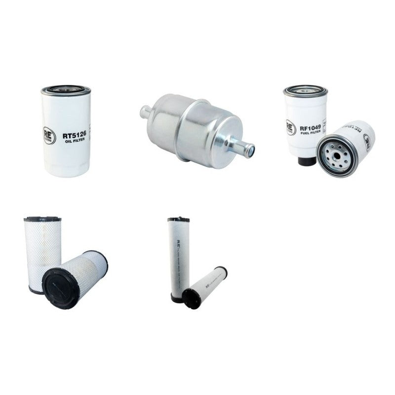 New Holland W130 Air Oil Fuel Filters with Iveco/New Holland CNH F4GE0684/F Engine Year 5.03-