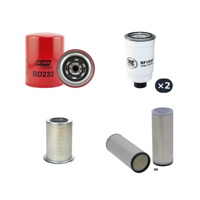 New Holland VN260 Air Oil Fuel Filters with Iveco 8065SE00 TURBO Engine Year 2001-2008