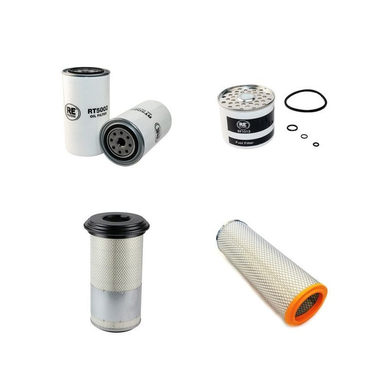 NORCAR-LOGSET 500H Filter Service Kit Air Oil Fuel Filters w/Perkins Eng.