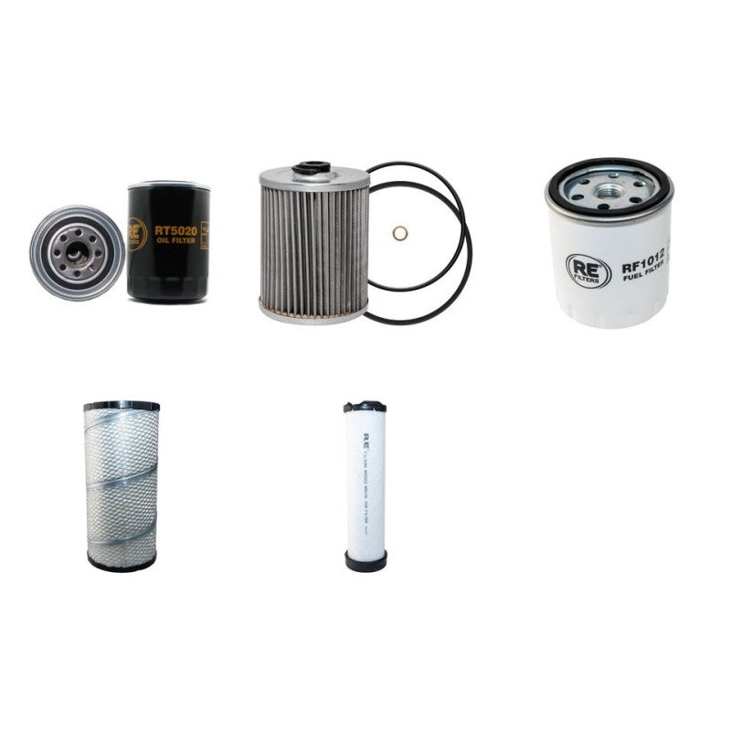 O+K MH4.5 Filter Service Kit Air Oil Fuel Filters w/Deutz BF 4M1012 Eng.
