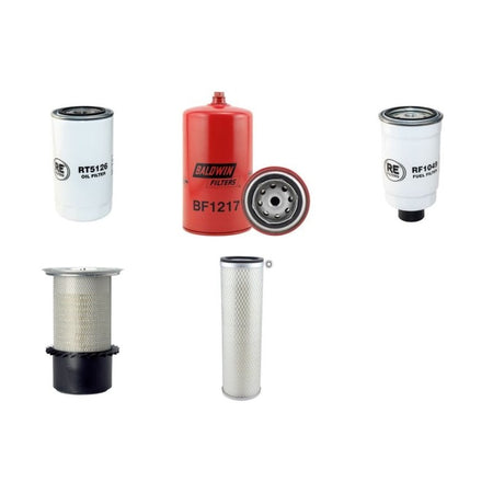 O+K MH4.6 Filter Service Kit Air Oil Fuel Filters w/CNH F4BE0484E*D601 Eng.