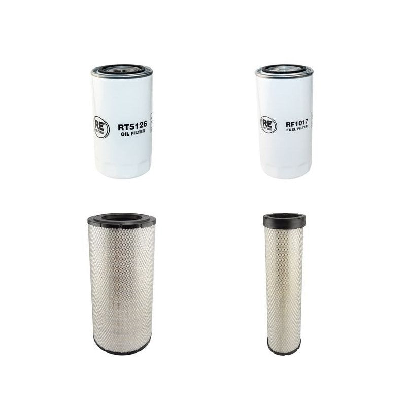 O+K RH8.5 Filter Service Kit Air Oil Fuel Filters w/Cummins 6BTA5.9 Eng. YR 2001-