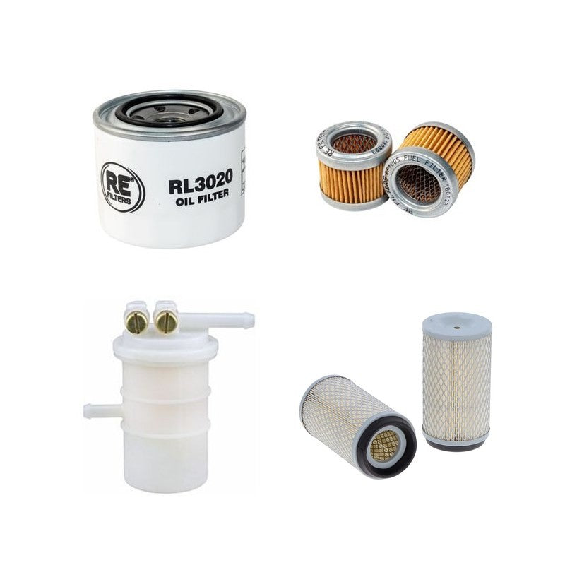 PELJOB LS2000 Filter Service Kit Air Oil Fuel Filters w/Mitsubishi K4E Eng.