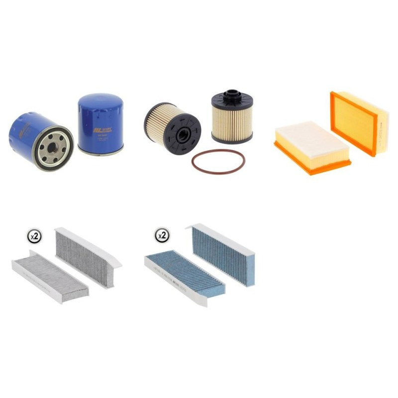 Peugeot TRAVELLER 2,0 BLUEHDI 120 Filter Kit with AHK/DW10FE engine 2019-