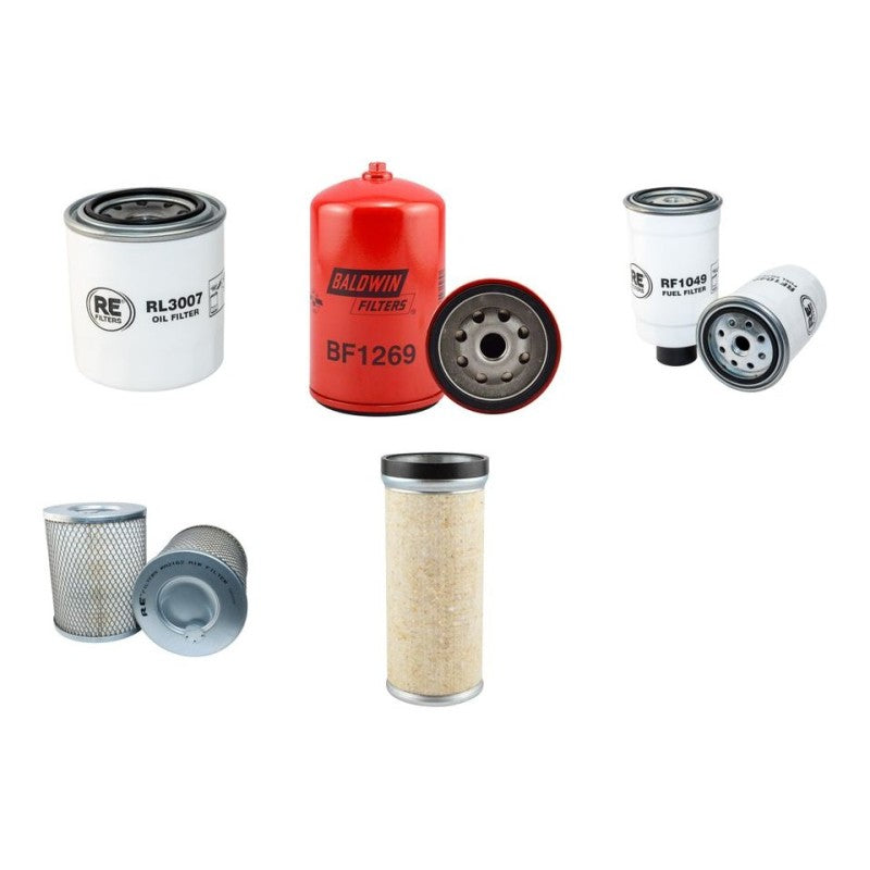 PUTZMEISTER SP11DMB Filter Service Kit Air Oil Fuel Filters w/Kubota D1005 Eng.