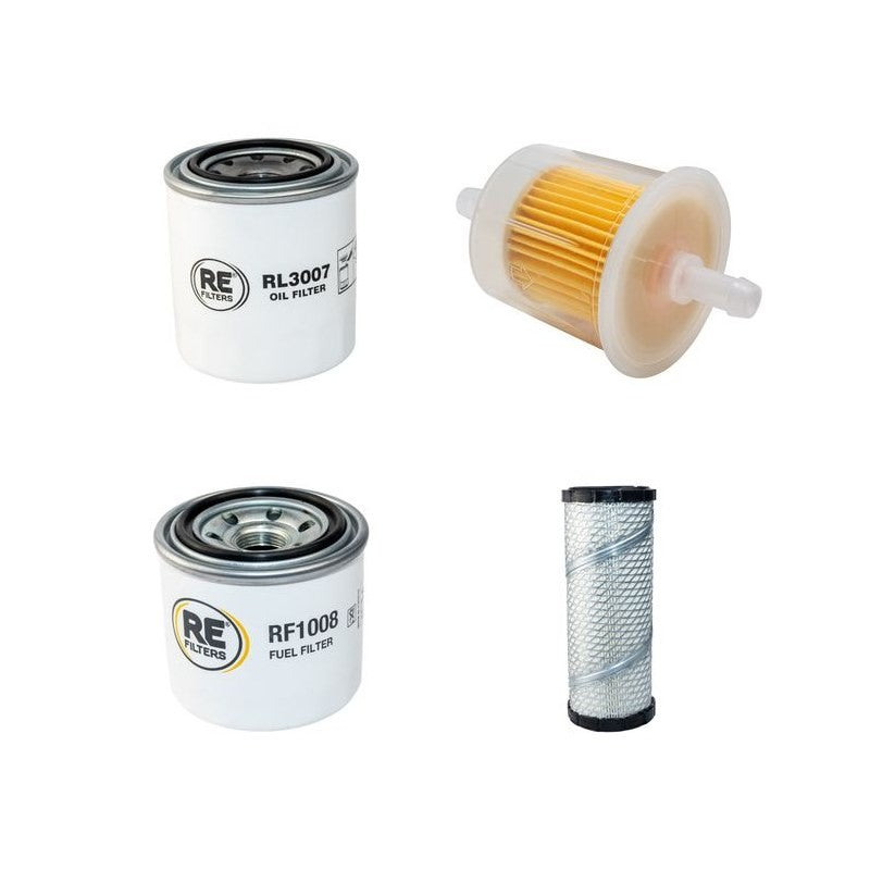 Ransomes 405 4WD Filter Service Kit Air Oil Fuel Filters with Kubota V1505Turbo Engine